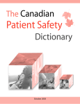patient safety dictionary 2003 - The Royal College of Physicians and