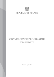 Convergence Programme 2016 Update