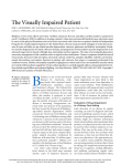 The Visually Impaired Patient