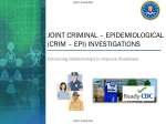 Criminal Epidemiological Training Brief