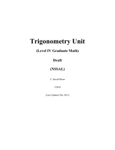 Trigonometry Unit
