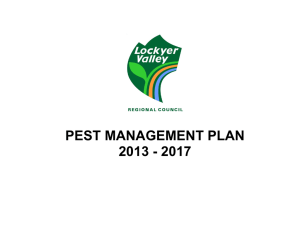 Pest Management Plan - Lockyer Valley Regional Council