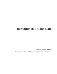 Alkali D Line Data