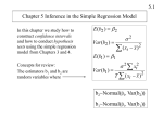 Chapter 5 Inference in the Simple Regression Model