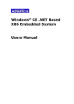 Windows® CE .NET Based X86 Embedded System
