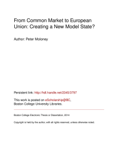 From Common Market to European Union