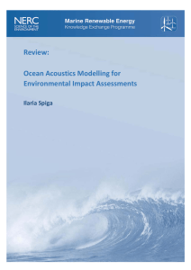 Ocean Acoustics Modelling for EIAs: a Review