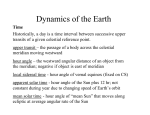 Dynamics of the Earth