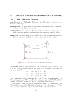 10 Towards a Natural Axiomatization of Geometry