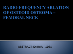 radio-frequency ablation of osteoid osteoma * femoral neck