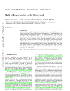 Eight billion asteroids in the Oort cloud