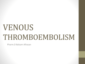 05- Venous Thromboembolism