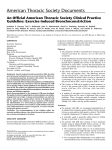 An Official American Thoracic Society Clinical Practice Guideline