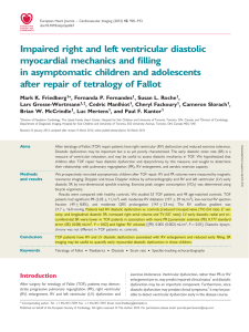 Impaired right and left ventricular diastolic