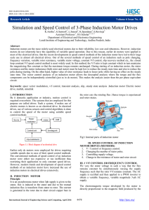 Simulation and Speed Control of 3-Phase Induction Motor