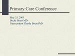 Primary Care Conference Rebecca L Byers MD Clinical Case May