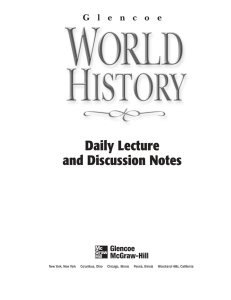 Daily Lecture and Discussion Notes