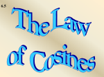 6.5 Law of Cosines