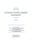 AP World Histry - Conroe High School
