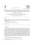 Probability Mass Functions for Additional Years of Labor Market