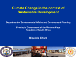 Climate Change in the context of Sustainable Development
