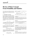 Appendix J Review of Basic Concepts From Probability and Statistics