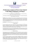 Performance Analysis of Power Line Channel Using Digital