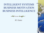 Business intelligence - Department of Intelligent Systems