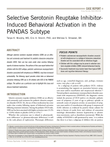 Selective Serotonin Reuptake Inhibitor- Induced