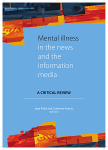 Mental illness in the news and the information media