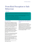 From Risk Perception to Safe Behaviour