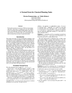 A Normal Form for Classical Planning Tasks