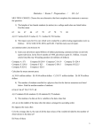 Exam 2 (Ch.3-4) Preparation