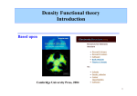 Density Functional theory Introduction