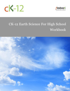 CK-12 Earth Science For High School - Workbook