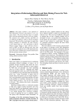 Integration of Information Filtering and Data Mining Process for Web