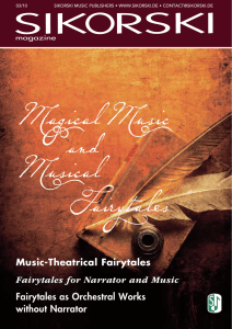 fairytales for narrator and music