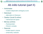 Ab initio modelling tutorial (part II)