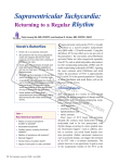 Supraventricular Tachycardia: - STA HealthCare Communications