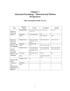 Abnormal Psychology, 2nd Edition