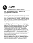 Public Policy Statement on the Use of Naloxone for the