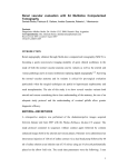 Renal vascular evaluation with 64 Multislice Computerized