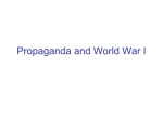 Propaganda and World War I