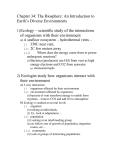 Chapter 34: The Biosphere: An Introduction to Earth`s Diverse