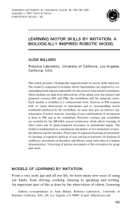 learning motor skills by imitation: a biologically inspired robotic model