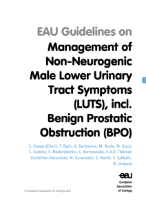 Management of Non-Neurogenic Male Lower Urinary Tract