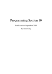 Section 10 Advanced network Programming