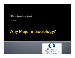Why Major in Sociology?