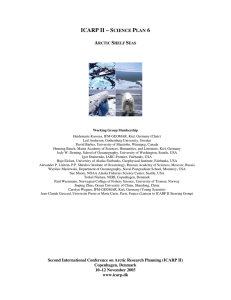 Shelf Seas - International Arctic Science Committee