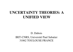 UNCERTAINTY THEORIES: A UNIFIED VIEW